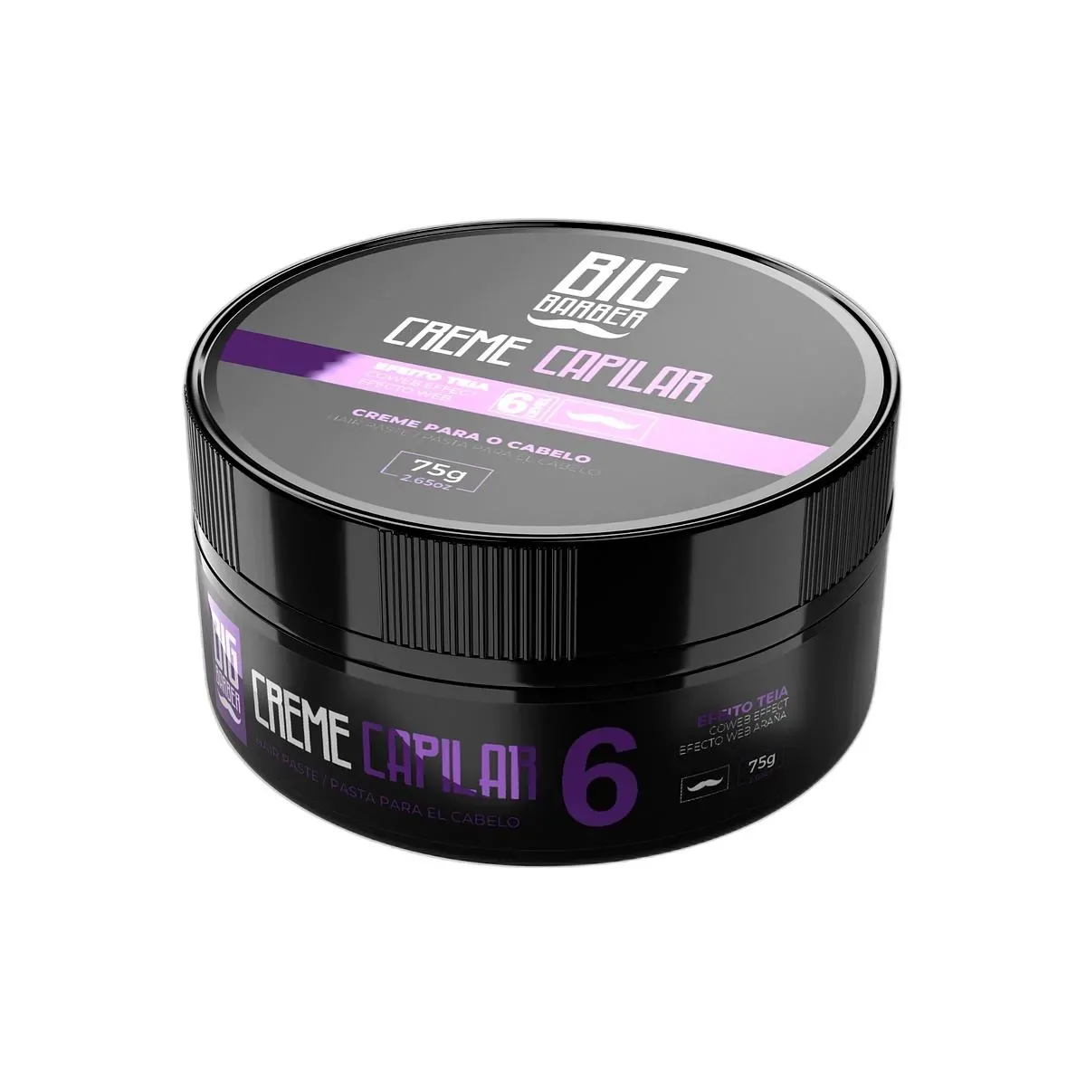 Big Barber – Creme Capilar Big Barber 75g Level 6 Efeito Teia Caixa Com 24 Unidades Big Barber - Creme Capilar Big Barber 75g Level 6 Efeito Teia Caixa Com 24 Unidades