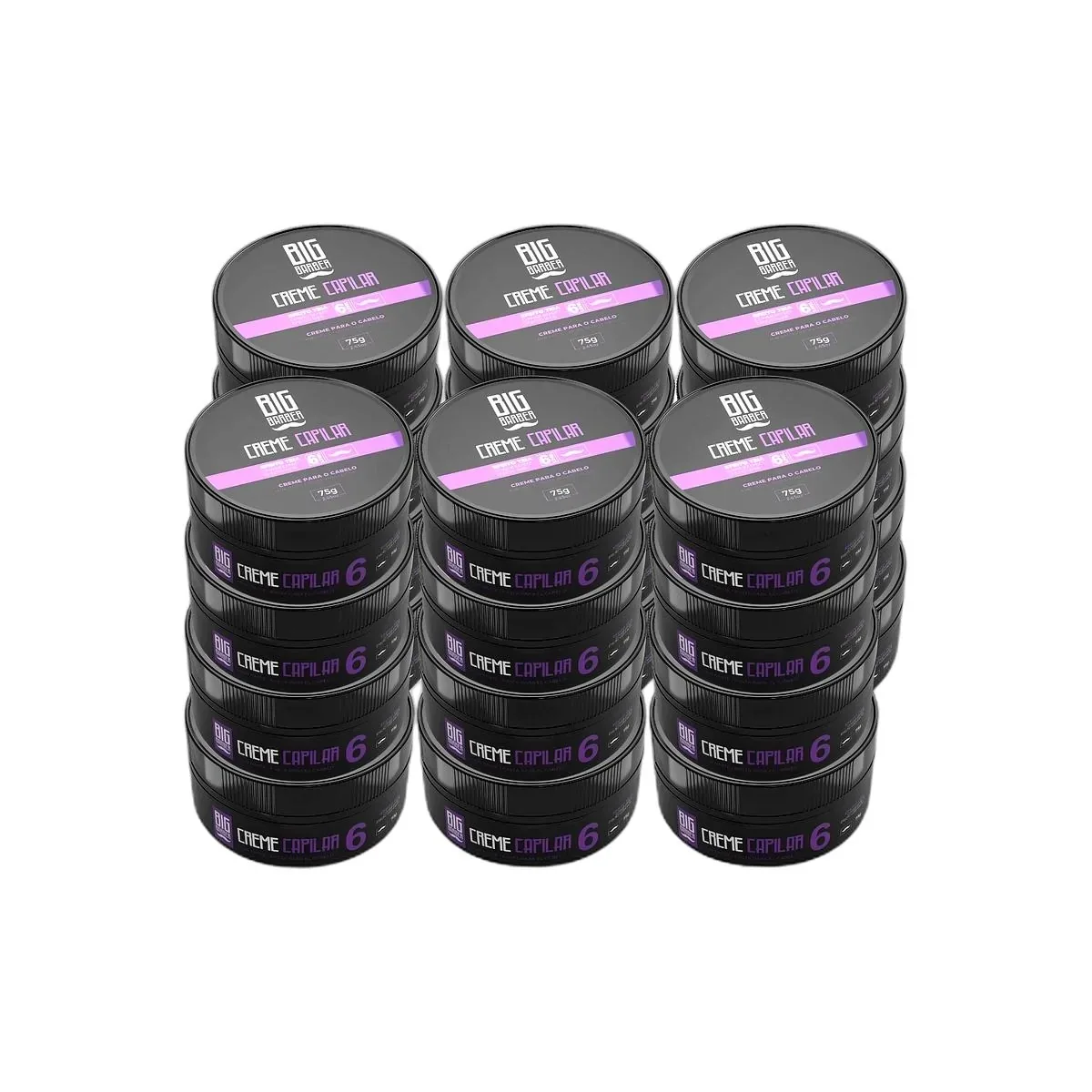 Big Barber – Creme Capilar Big Barber 75g Level 6 Efeito Teia Caixa Com 24 Unidades Big Barber - Creme Capilar Big Barber 75g Level 6 Efeito Teia Caixa Com 24 Unidades