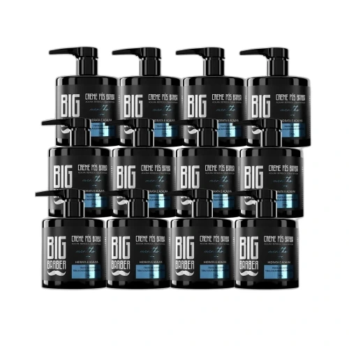 Big Barber - Creme Pós Barba Big Barber 350g Menthol Caixa Com 12 Unidades