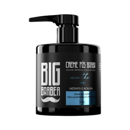 Big Barber - Creme Pós Barba Big Barber 350g Menthol Caixa Com 12 Unidades