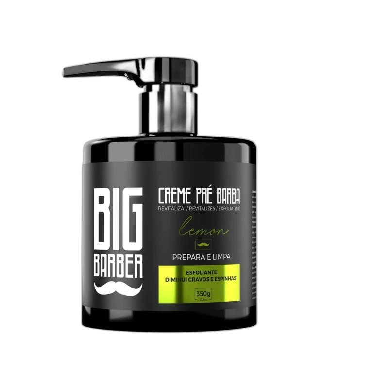 Big Barber – Creme Pré Barba Big Barber 350g Lemon Limpador Facial Esfoliante Caixa Com 12 Unidades Big Barber - Creme Pré Barba Big Barber 350g Lemon Limpador Facial Esfoliante Caixa Com 12 Unidades