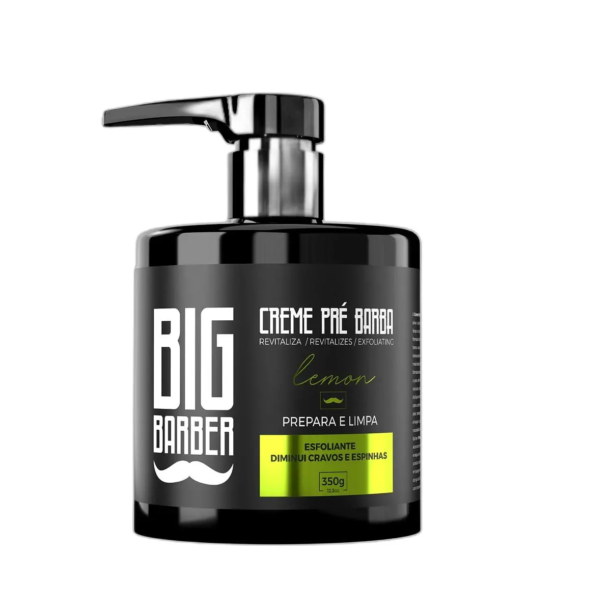 Big Barber – Creme Pré Barba Big Barber 350g Lemon Limpador Facial Esfoliante Caixa Com 12 Unidades Big Barber - Creme Pré Barba Big Barber 350g Lemon Limpador Facial Esfoliante Caixa Com 12 Unidades