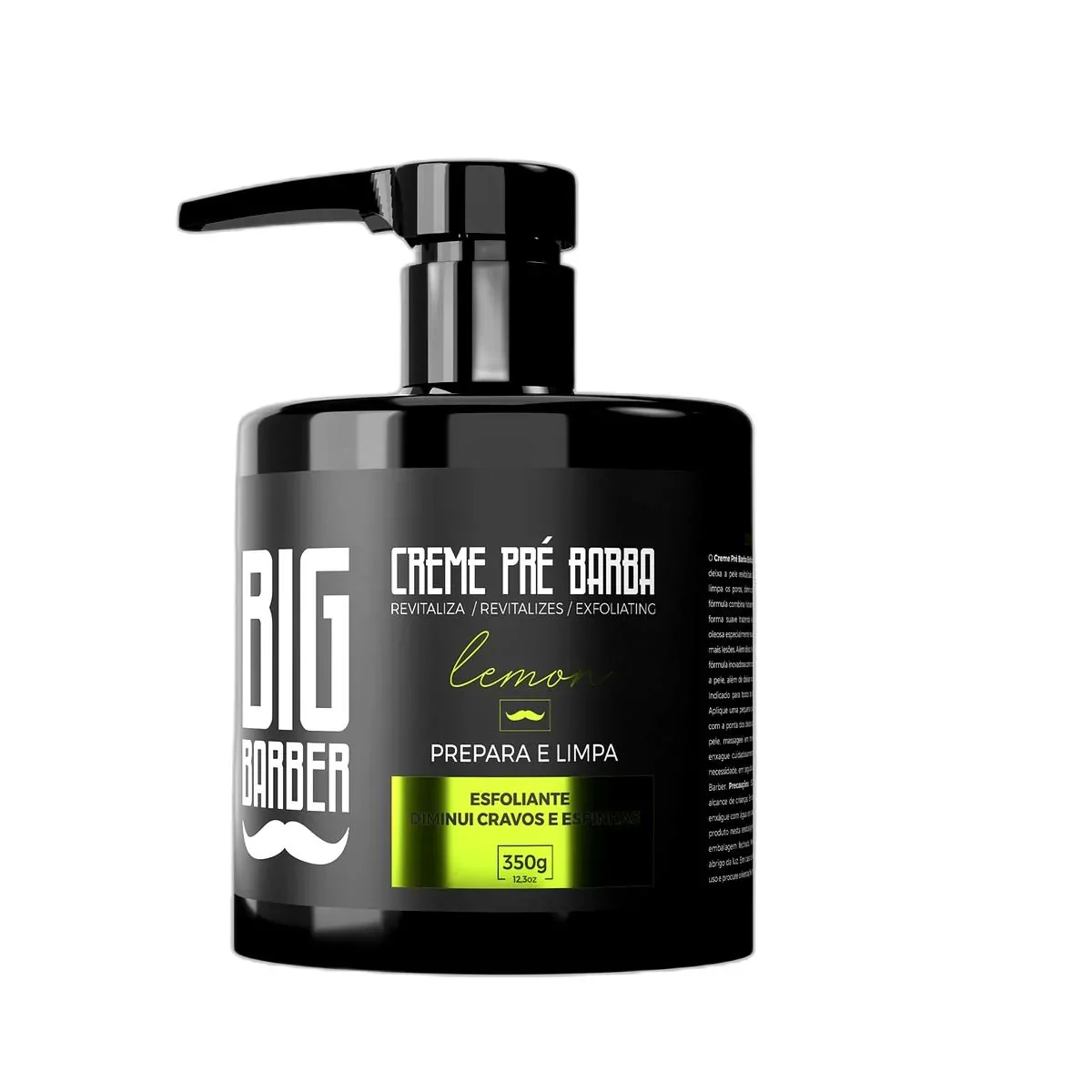 Big Barber – Creme Pré Barba Big Barber 350g Lemon Limpador Facial Esfoliante Caixa Com 12 Unidades Big Barber - Creme Pré Barba Big Barber 350g Lemon Limpador Facial Esfoliante Caixa Com 12 Unidades
