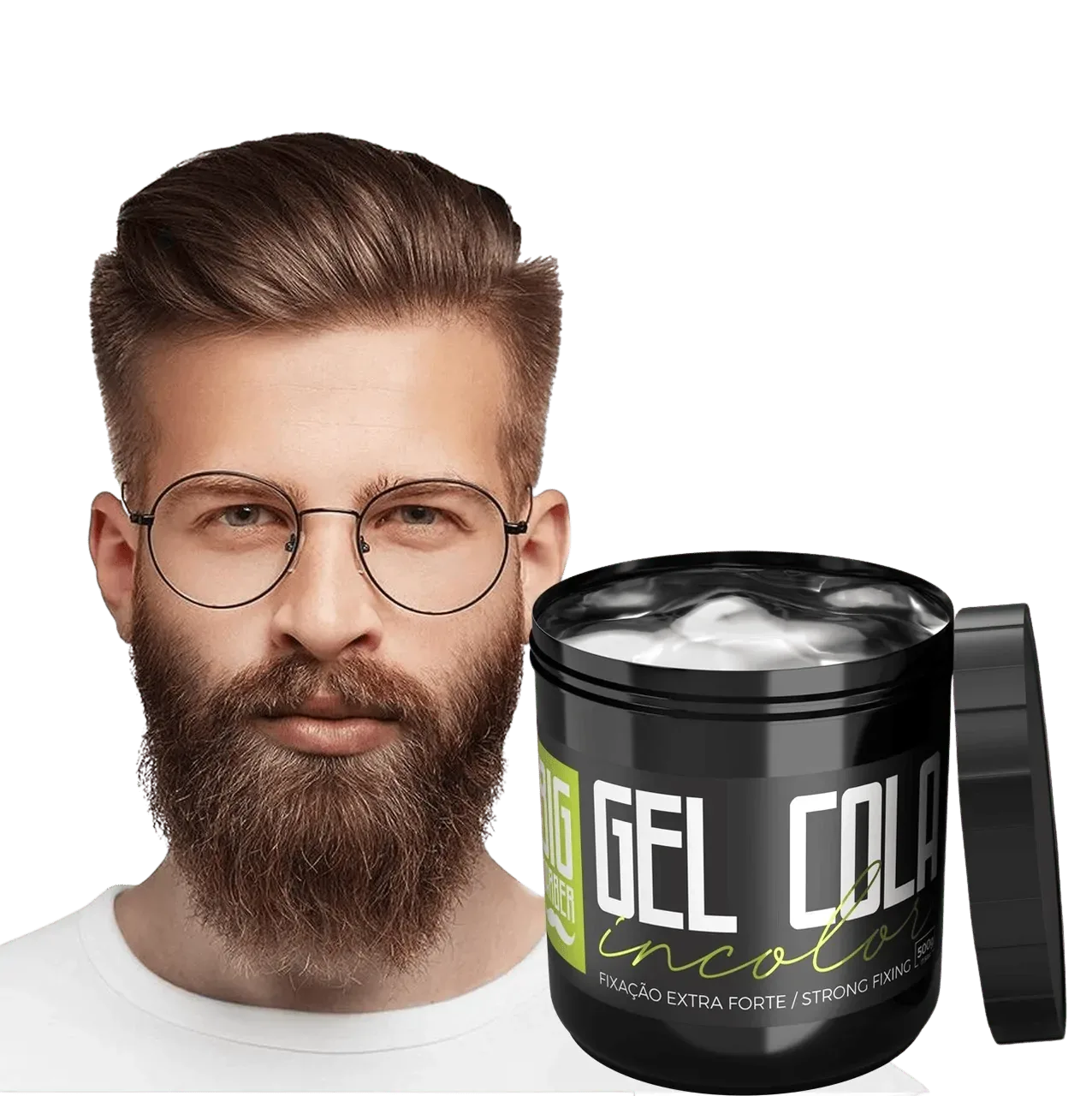 Big Barber – Gel Cola Incolor Big Barber 500g Caixa Com 12 Unidades Big Barber - Gel Cola Incolor Big Barber 500g Caixa Com 12 Unidades