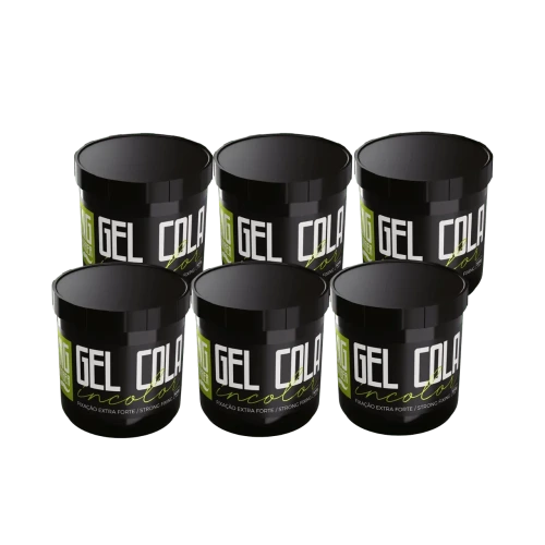 Big Barber - Gel Cola Incolor Big Barber 500g Caixa Com 12 Unidades