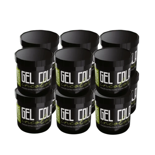 Big Barber - Gel Cola Incolor Big Barber 500g Caixa Com 12 Unidades