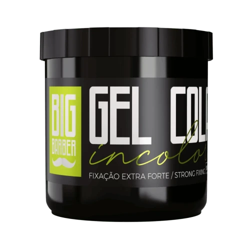 Big Barber - Gel Cola Incolor Big Barber 500g Caixa Com 12 Unidades