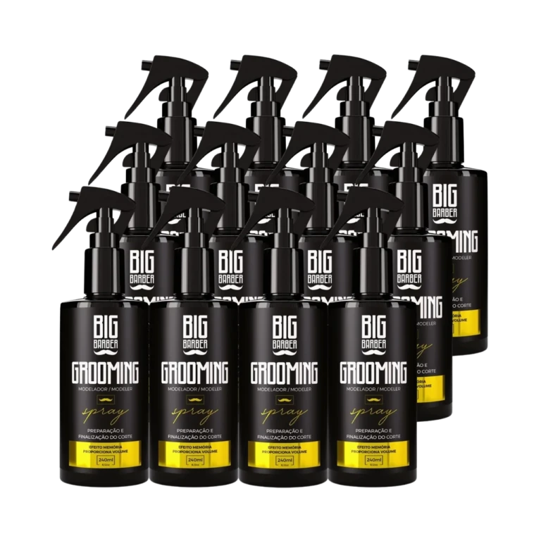 Big Barber – Grooming Modelador Big Barber 240ml Caixa Com 12 Unidades Big Barber - Grooming Modelador Big Barber 240ml Caixa Com 12 Unidades