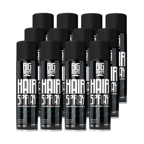 Big Barber - Laquê Hair Spray Big Barber 400ml/280g Extra Forte Caixa Com 12 Unidades