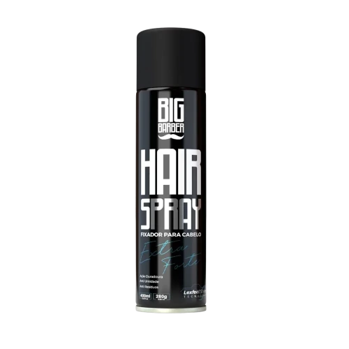 Big Barber - Laquê Hair Spray Big Barber 400ml/280g Extra Forte Caixa Com 12 Unidades