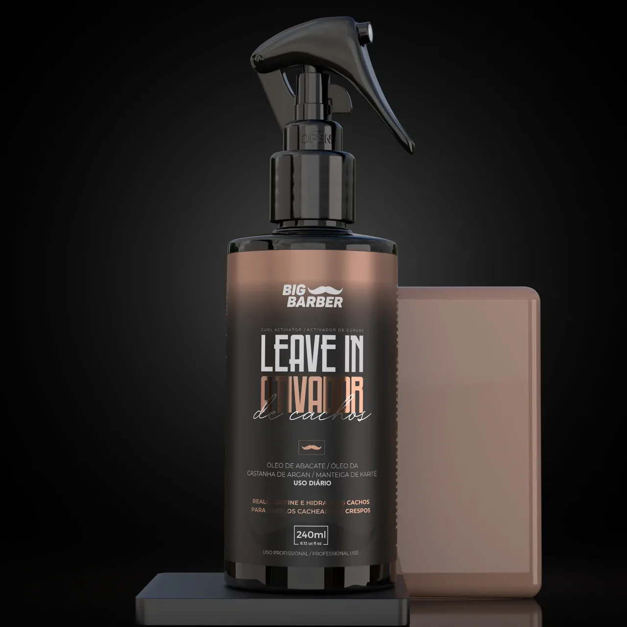 Big Barber – Leave-In Ativador De Cachos Big Barber 240ml Profissional Big Barber - Leave-In Ativador De Cachos Big Barber 240ml Profissional