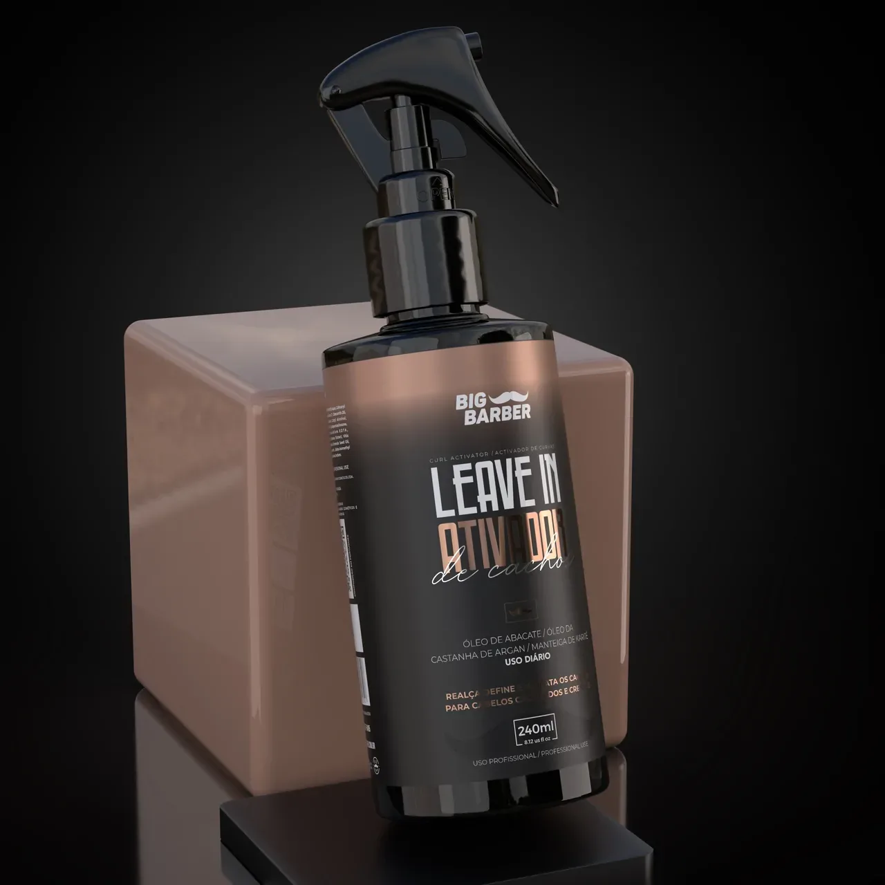 Big Barber – Leave-In Ativador De Cachos Big Barber 240ml Profissional Big Barber - Leave-In Ativador De Cachos Big Barber 240ml Profissional