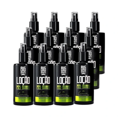 Big Barber - Loção Pós Barba Spray Big Barber 250ml Lemon Caixa Com 12 Unidades