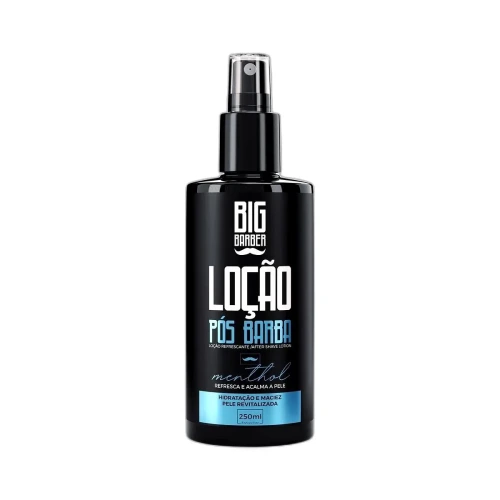 Big Barber - Loção Pós Barba Spray Big Barber 250ml Menthol Caixa Com 12 Unidades