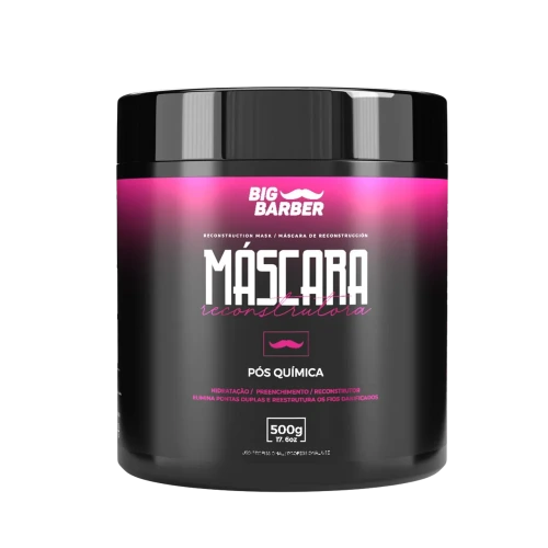 Big Barber - Máscara Reconstrutora Big Barber 500g Profissional