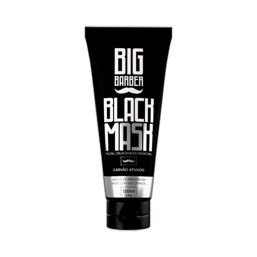 Big Barber - Máscara Remoção Cravos Big Barber Black Mask 120ml Caixa Com 12 Unidades