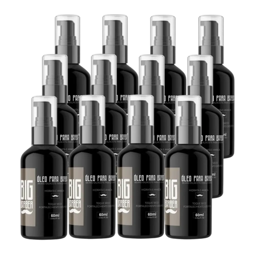Big Barber - Óleo Para Barba Big Barber 60ml Bancada Caixa Com 12 Unidades
