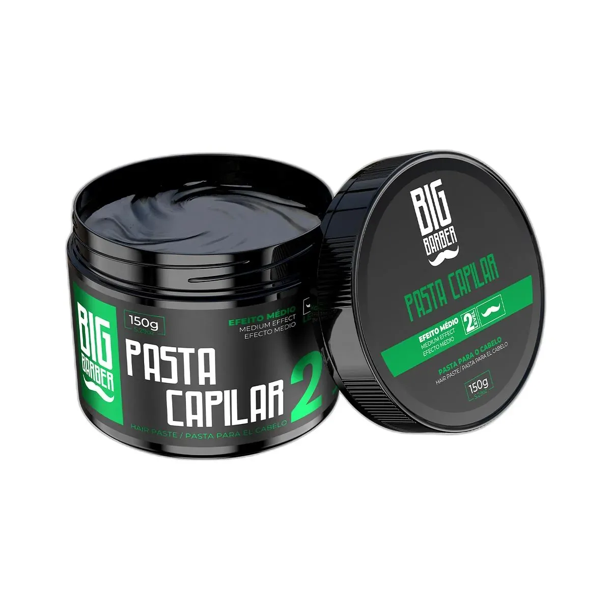 Big Barber – Pasta Capilar Big Barber 150g Level 2 Efeito Médio Caixa Com 18 Unidades Big Barber - Pasta Capilar Big Barber 150g Level 2 Efeito Médio Caixa Com 18 Unidades