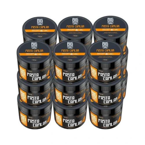 Big Barber - Pasta Capilar Big Barber 150g Level 4 Efeito Forte Caixa Com 18 Unidades