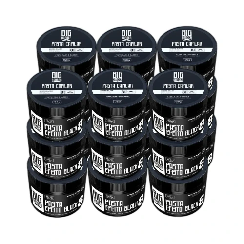 Big Barber - Pasta Capilar Big Barber 150g Level 8 Efeito Black Caixa Com 18 Unidades