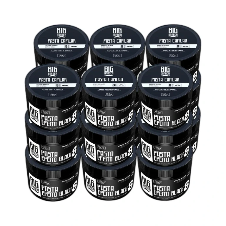 Big Barber - Pasta Capilar Big Barber 150g Level 8 Efeito Black Caixa Com 18 Unidades