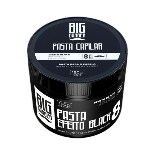 Big Barber - Pasta Capilar Big Barber 150g Level 8 Efeito Black Caixa Com 18 Unidades