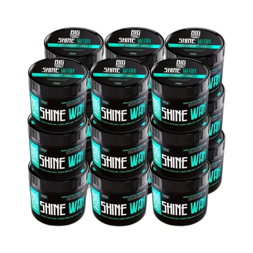 Big Barber - Pasta Capilar Shine Wax Big Barber 150g Efeito Brilho Caixa Com 18 Unidades