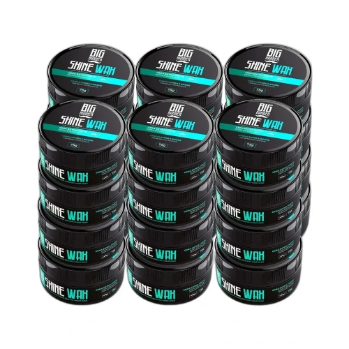 Big Barber - Pasta Capilar Shine Wax Big Barber 75g Efeito Brilho Caixa Com 24 Unidades