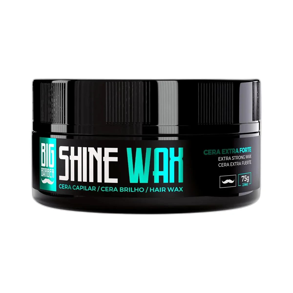 Big Barber – Pasta Capilar Shine Wax Big Barber 75g Efeito Brilho Caixa Com 24 Unidades Big Barber - Pasta Capilar Shine Wax Big Barber 75g Efeito Brilho Caixa Com 24 Unidades