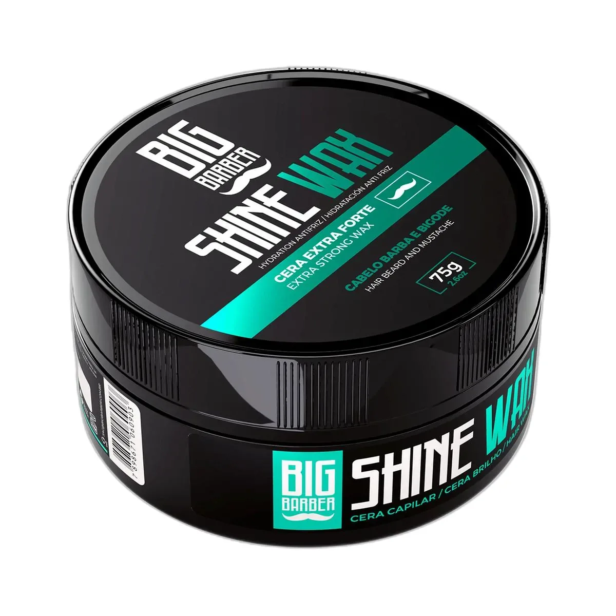 Big Barber – Pasta Capilar Shine Wax Big Barber 75g Efeito Brilho Caixa Com 24 Unidades Big Barber - Pasta Capilar Shine Wax Big Barber 75g Efeito Brilho Caixa Com 24 Unidades