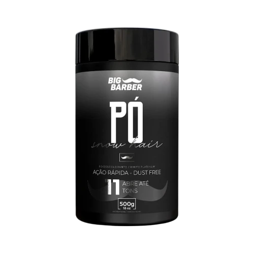 Big Barber - Pó Descolorante Big Barber 500g Snow Hair Caixa Com 6 Unidades