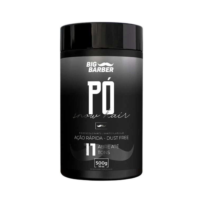 Big Barber - Pó Descolorante Big Barber 500g Snow Hair Caixa Com 6 Unidades