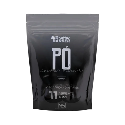 Big Barber - Pó Descolorante Big Barber Refil 500g Snow Hair Caixa Com 6 Unidades