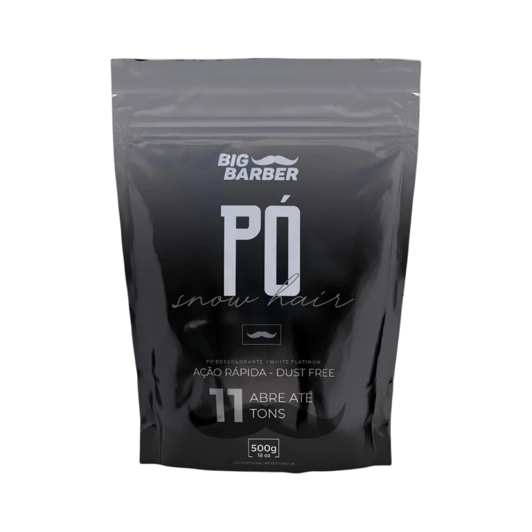 Big Barber - Pó Descolorante Big Barber Refil 500g Snow Hair Caixa Com 6 Unidades