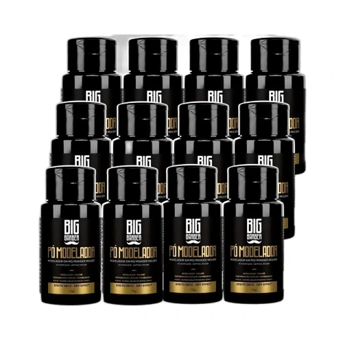 Big Barber - Pó Modelador Pomada Em Pó Big Barber 15g Caixa Com 12 Unidades