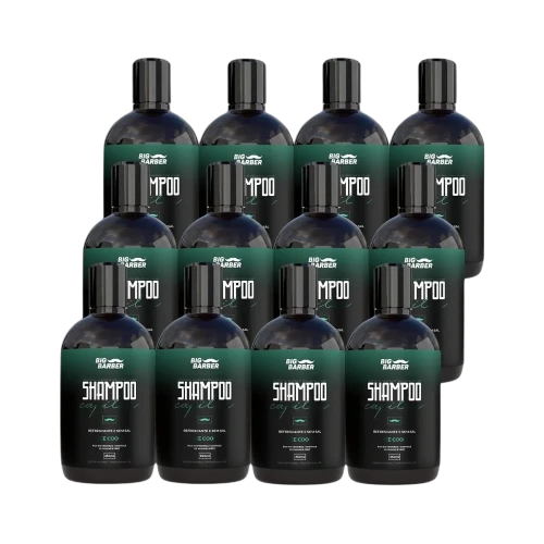 Big Barber - Shampoo Capilar Big Barber 250ml Ice Cool Caixa Com 12 Unidades