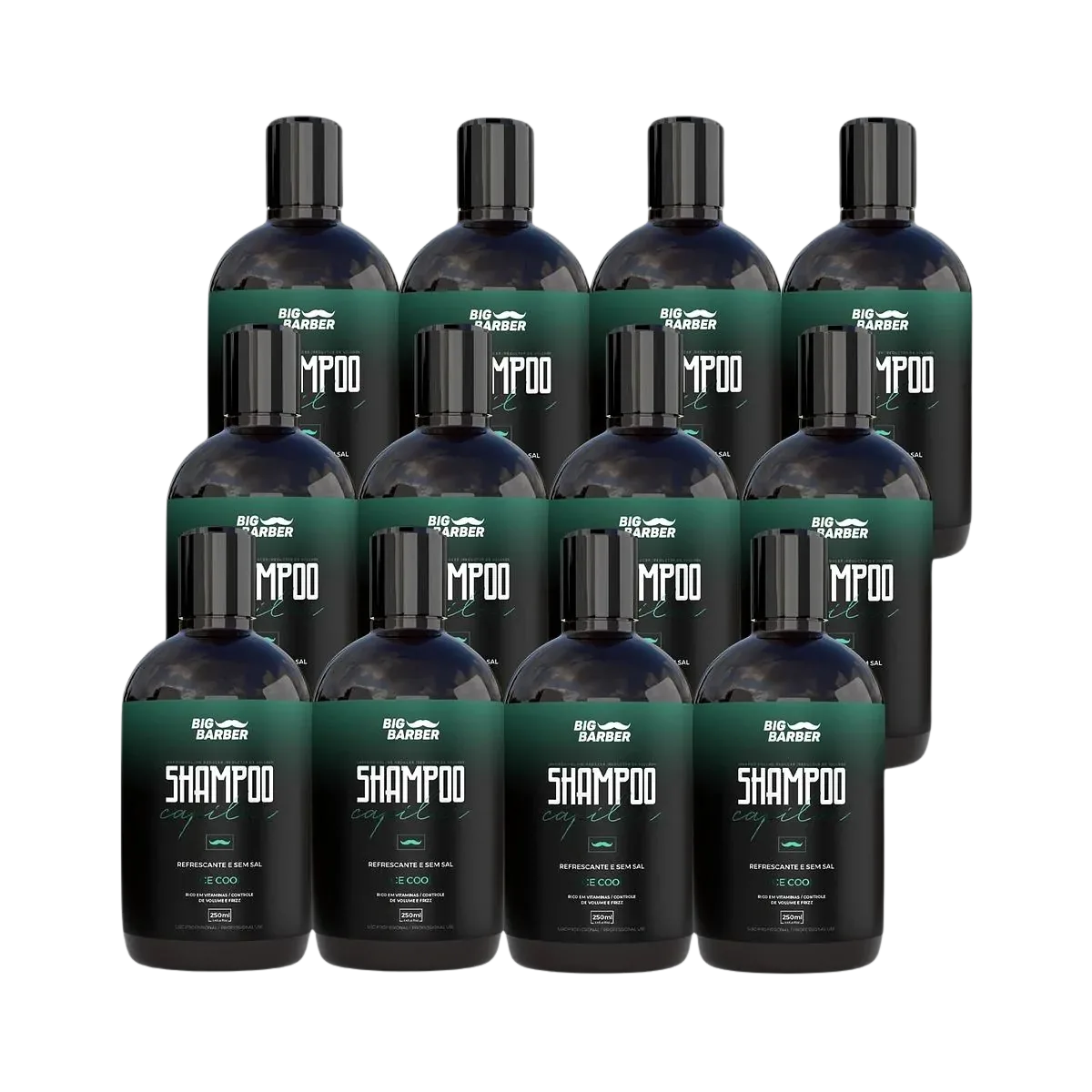 Big Barber – Shampoo Capilar Big Barber 250ml Ice Cool Caixa Com 12 Unidades Big Barber - Shampoo Capilar Big Barber 250ml Ice Cool Caixa Com 12 Unidades