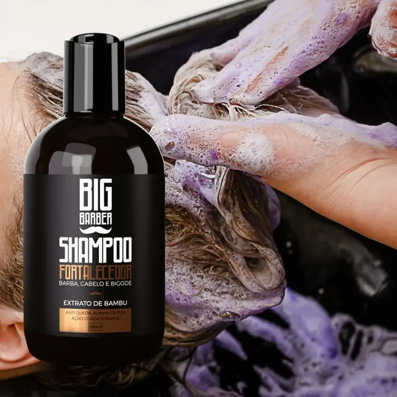 Big Barber – Shampoo Fortalecedor Para Barba Big Barber 250ml Caixa Com 12 Unidades Big Barber - Shampoo Fortalecedor Para Barba Big Barber 250ml Caixa Com 12 Unidades