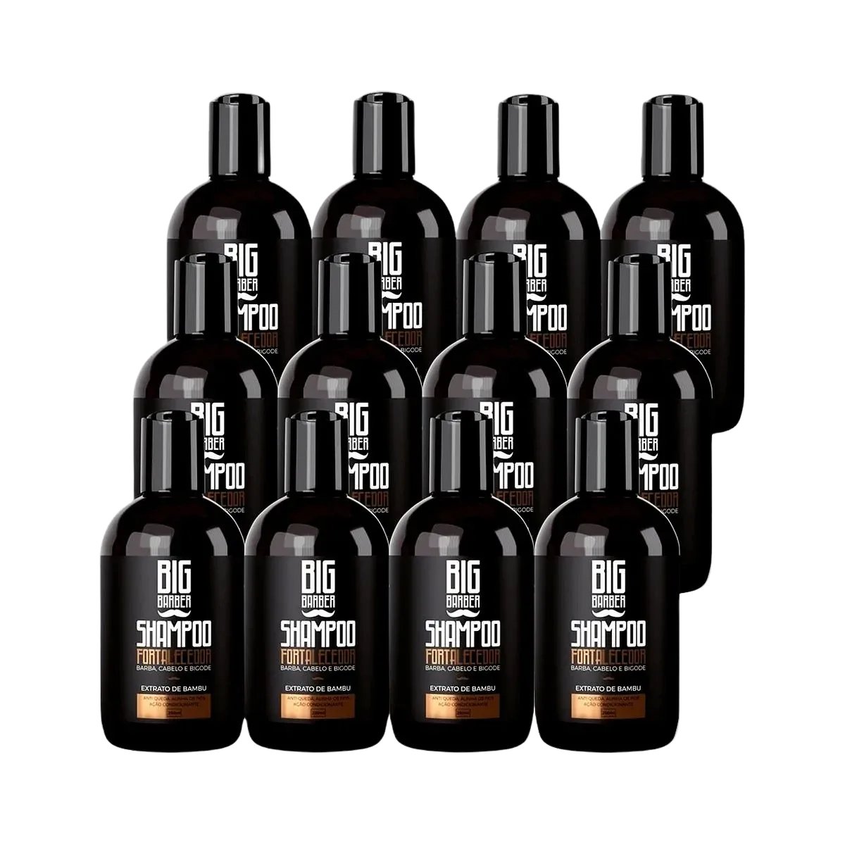 Big Barber - Shampoo Fortalecedor Para Barba Big Barber 250ml Caixa Com 12 Unidades