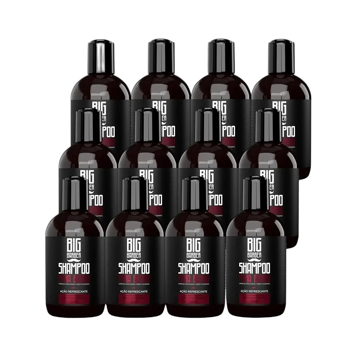 Big Barber – Shampoo Para Barba Big Barber 250ml Caixa Com 12 Unidades Big Barber - Shampoo Para Barba Big Barber 250ml Caixa Com 12 Unidades