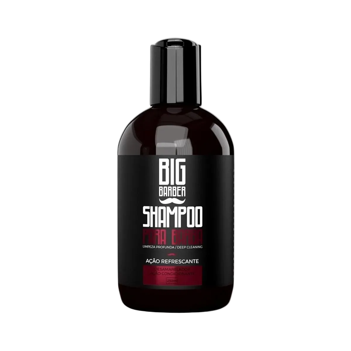 Big Barber – Shampoo Para Barba Big Barber 250ml Caixa Com 12 Unidades Big Barber - Shampoo Para Barba Big Barber 250ml Caixa Com 12 Unidades