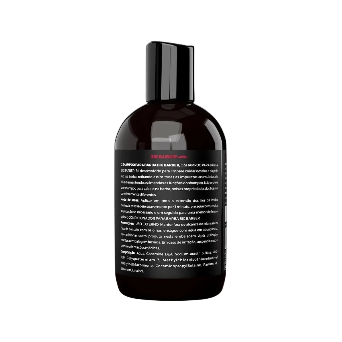 Big Barber – Shampoo Para Barba Big Barber 250ml Caixa Com 12 Unidades Big Barber - Shampoo Para Barba Big Barber 250ml Caixa Com 12 Unidades