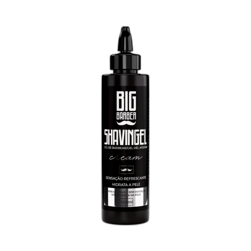 Big Barber - Shaving Gel Barbear Bisnaga Big Barber 300ml Cream Caixa Com 12 Unidades