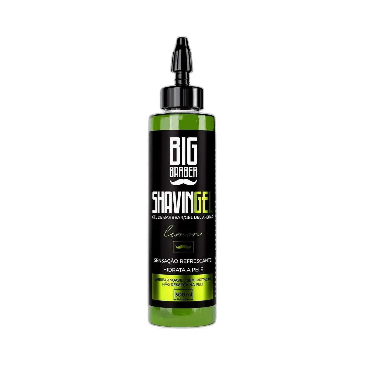 Big Barber – Shaving Gel Barbear Bisnaga Big Barber 300ml Lemon Caixa Com 12 Unidades Big Barber - Shaving Gel Barbear Bisnaga Big Barber 300ml Lemon Caixa Com 12 Unidades