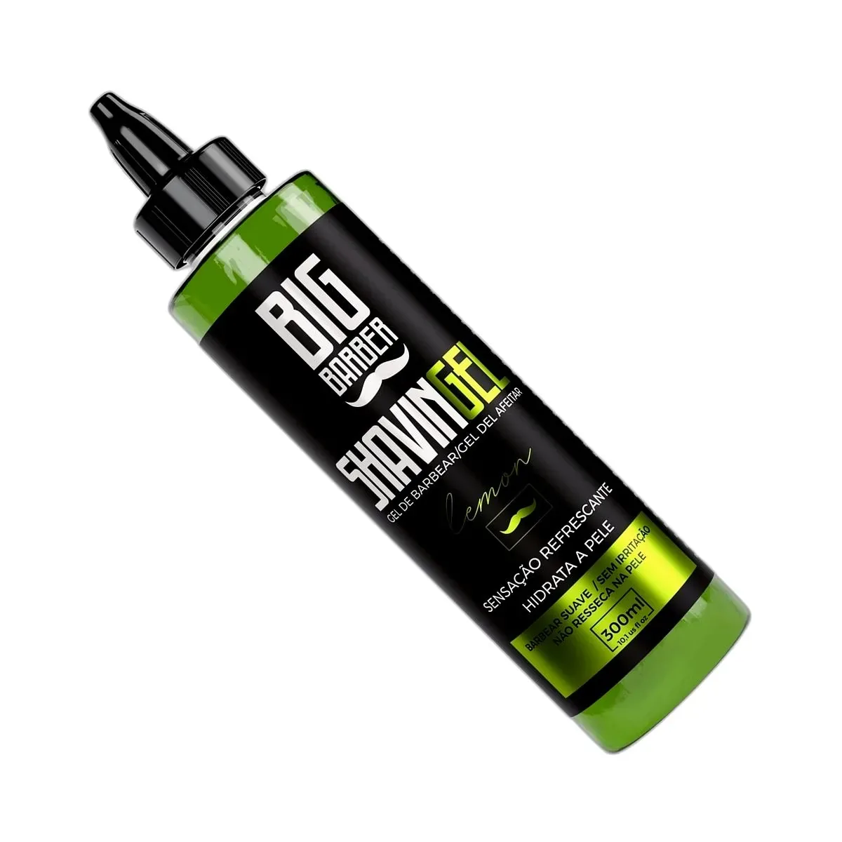 Big Barber – Shaving Gel Barbear Bisnaga Big Barber 300ml Lemon Caixa Com 12 Unidades Big Barber - Shaving Gel Barbear Bisnaga Big Barber 300ml Lemon Caixa Com 12 Unidades