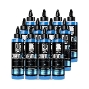 Big Barber - Shaving Gel Barbear Bisnaga Big Barber 300ml Menthol Caixa Com 12 Unidades