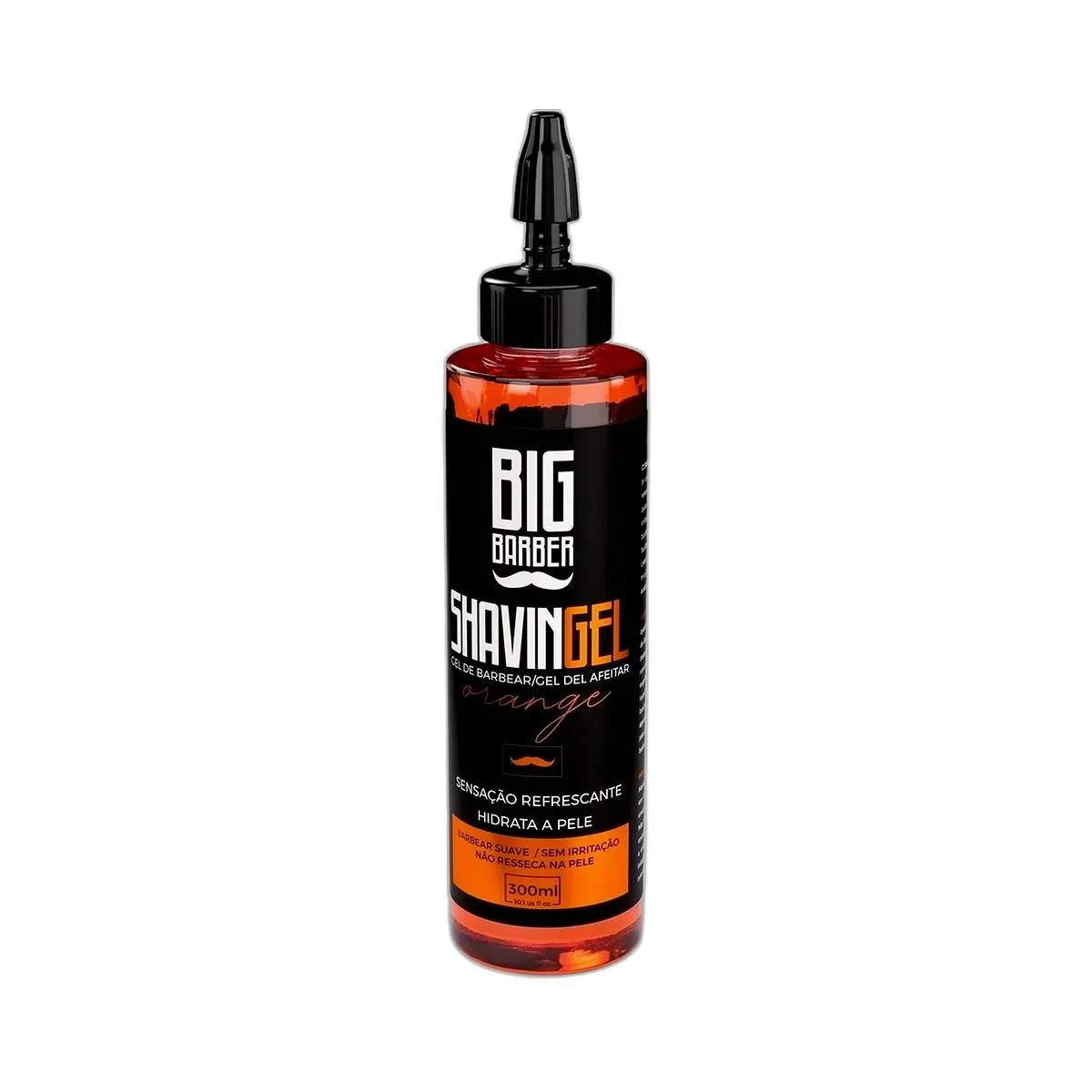 Big Barber – Shaving Gel Barbear Bisnaga Big Barber 300ml Orange Caixa Com 12 Unidades Big Barber - Shaving Gel Barbear Bisnaga Big Barber 300ml Orange Caixa Com 12 Unidades