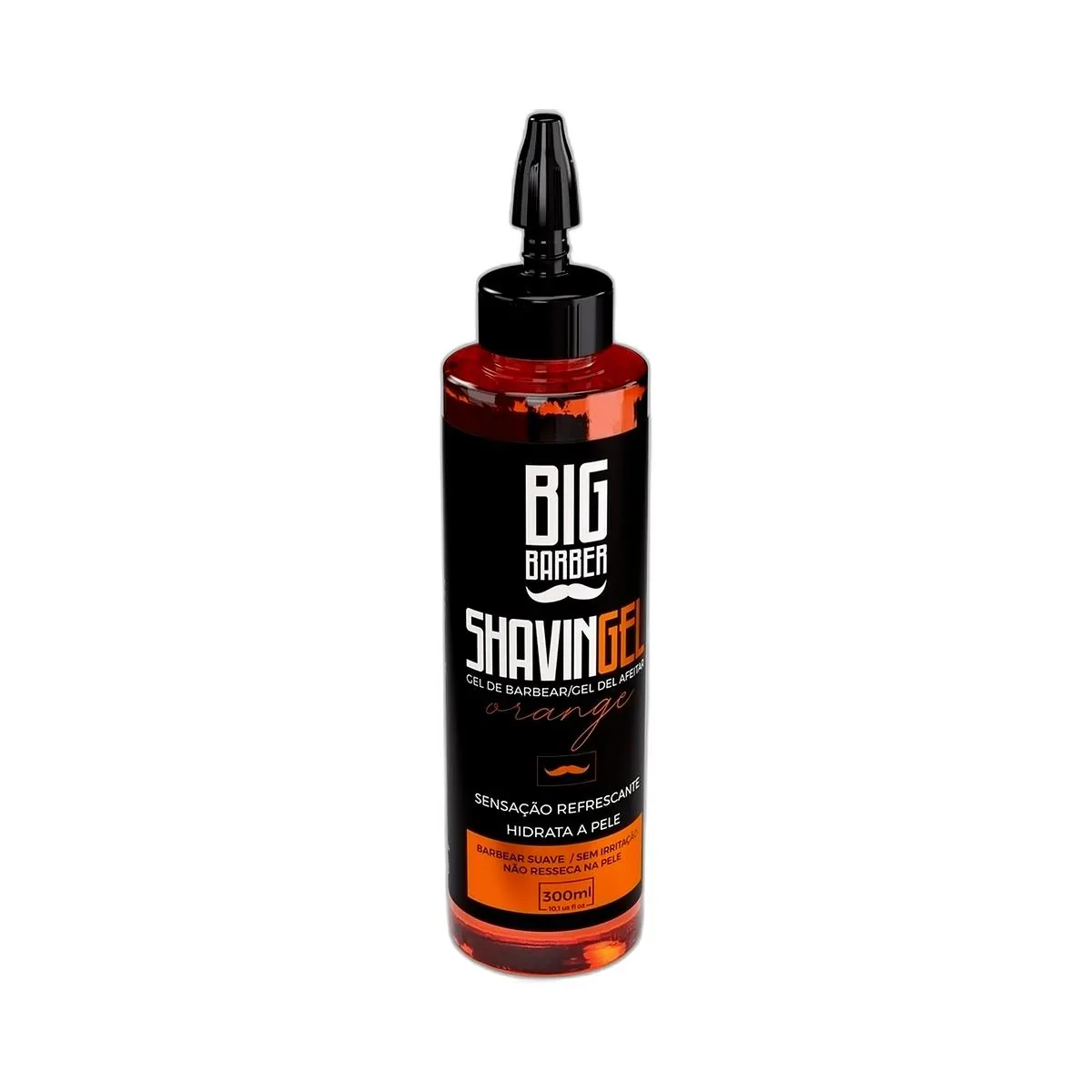 Big Barber – Shaving Gel Barbear Bisnaga Big Barber 300ml Orange Caixa Com 12 Unidades Big Barber - Shaving Gel Barbear Bisnaga Big Barber 300ml Orange Caixa Com 12 Unidades