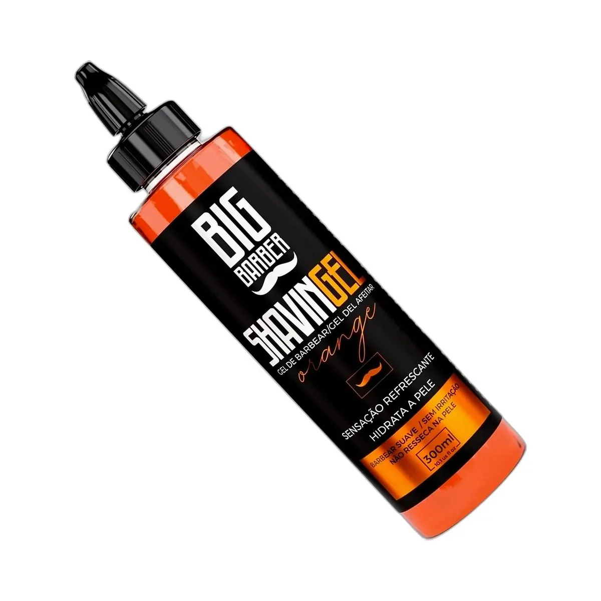 Big Barber – Shaving Gel Barbear Bisnaga Big Barber 300ml Orange Caixa Com 12 Unidades Big Barber - Shaving Gel Barbear Bisnaga Big Barber 300ml Orange Caixa Com 12 Unidades