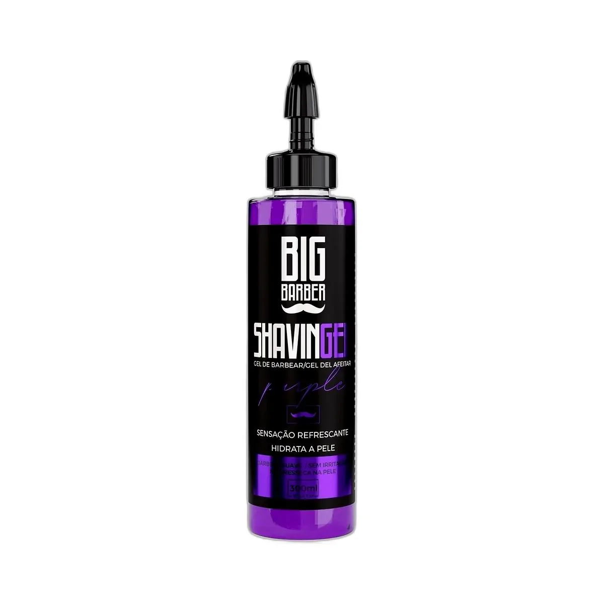 Big Barber – Shaving Gel Barbear Bisnaga Big Barber 300ml Purple Caixa Com 12 Unidades Big Barber - Shaving Gel Barbear Bisnaga Big Barber 300ml Purple Caixa Com 12 Unidades